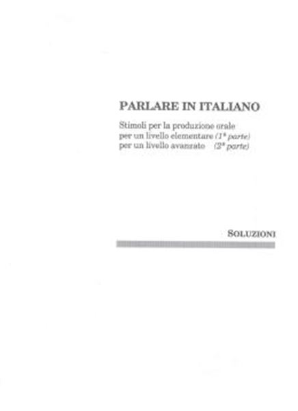 Picture of PARLARE IN ITALIANO - CHIAVI
