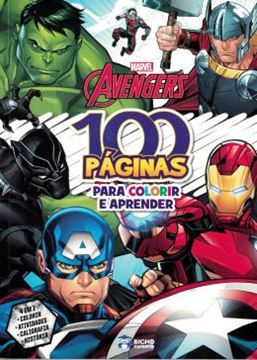 Imagem de 100 PAGINAS PARA COLORIR - VINGADORES